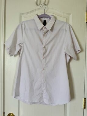 Lululemon Airing Easy Short Sleeve Shirt Men’s Medium Light Pink